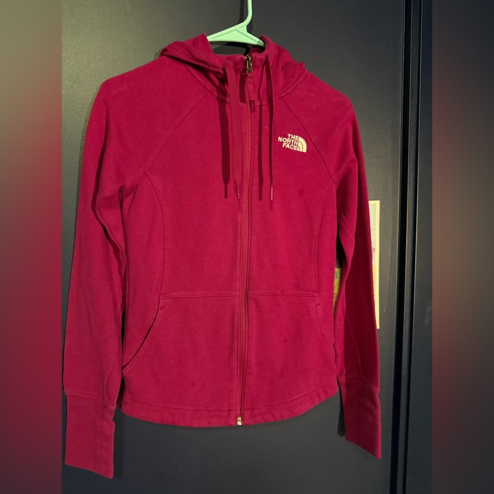 The North Face Women's Pink Hoodie Jacket Full zip